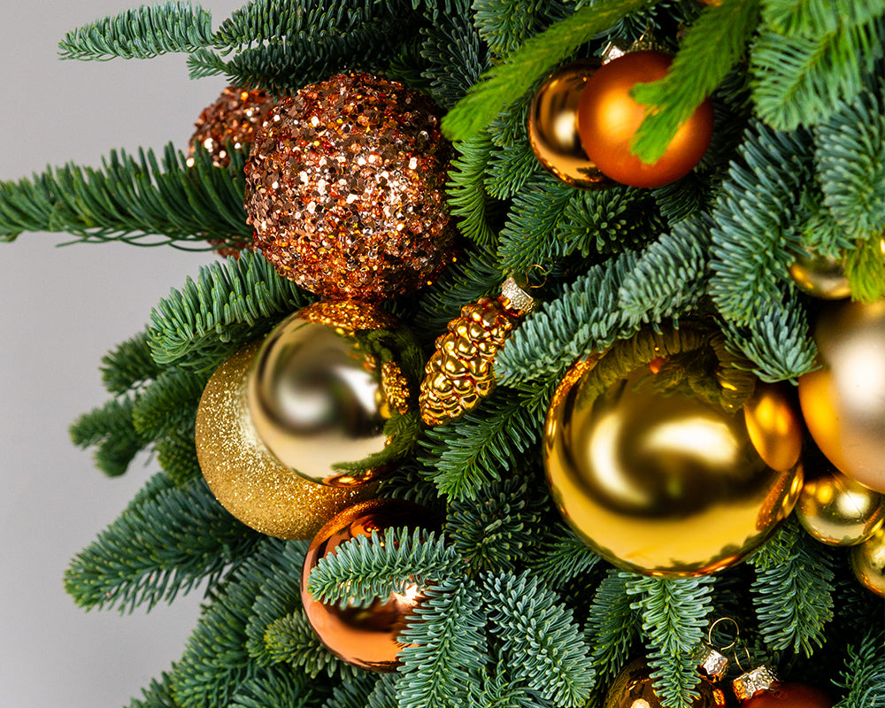 Golden Mini Christmas Tree