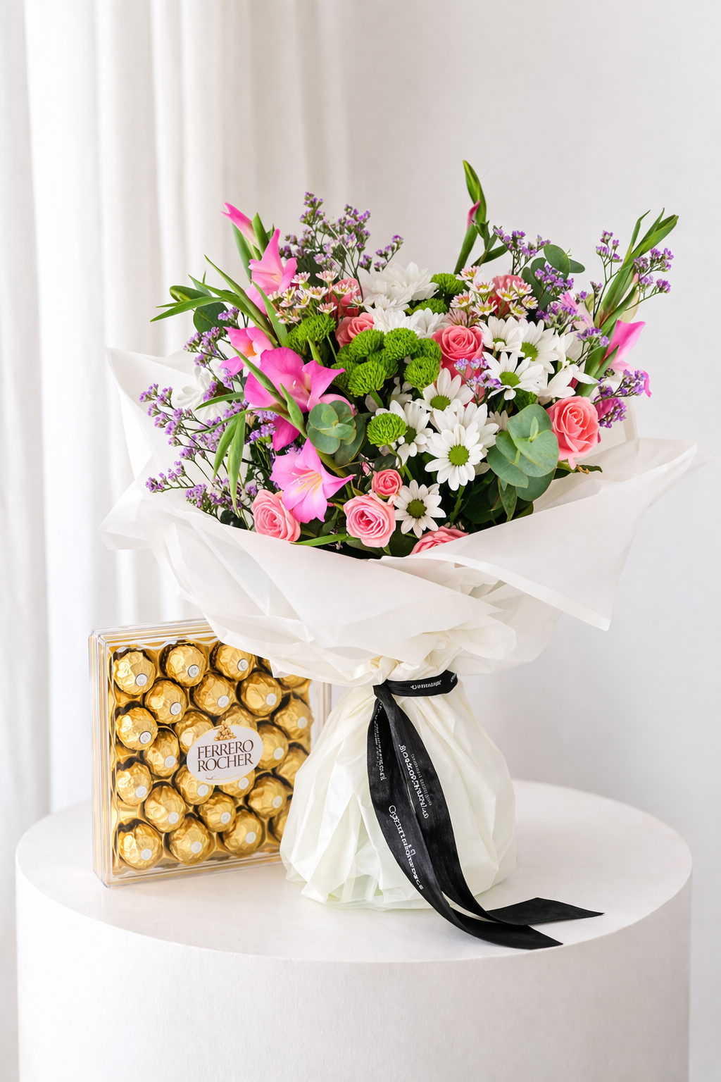 Magical Symphony Bouquet with 24-Piece Ferrero Rocher