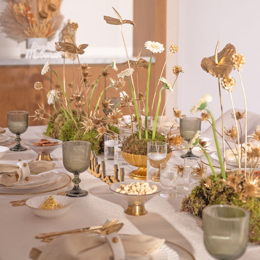 Golden Garden Duo Centrepiece