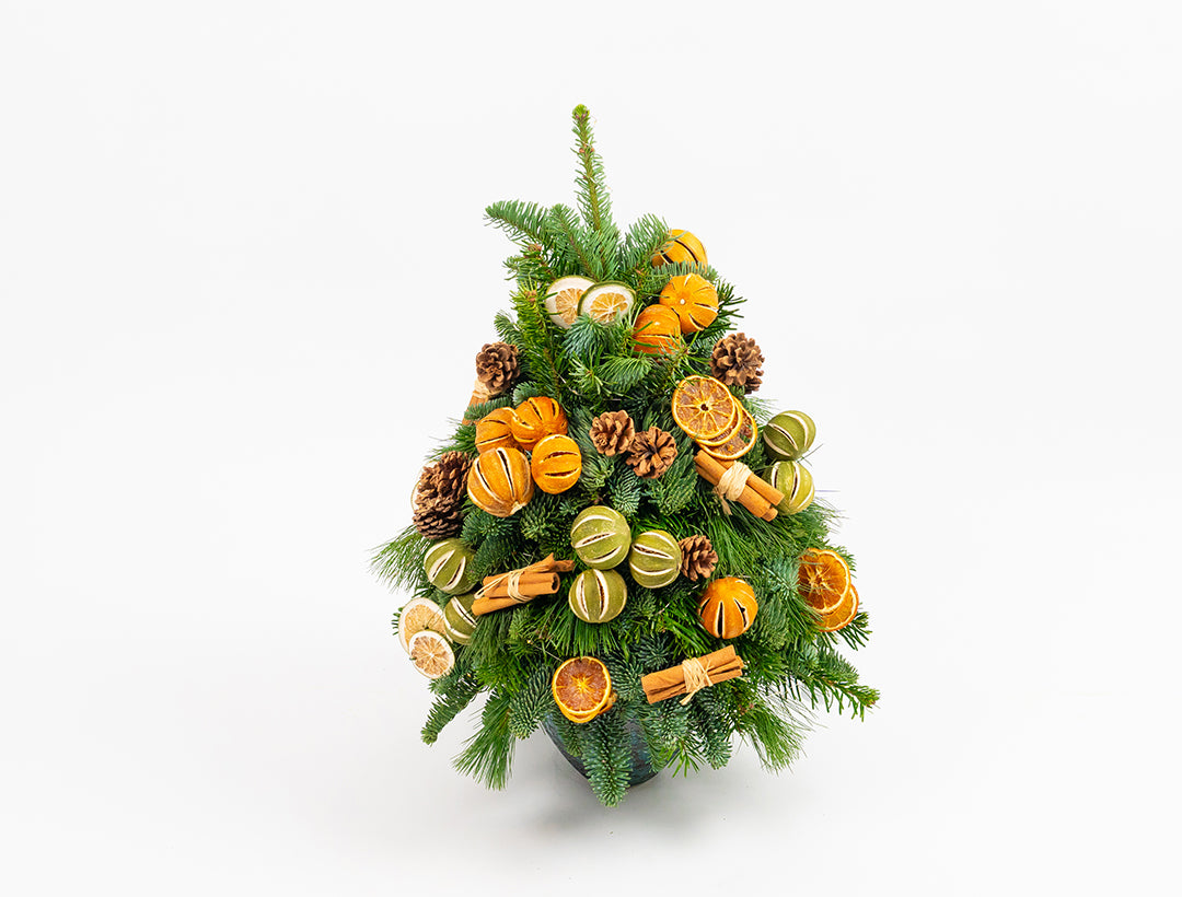 Rustic Citrus Cluster Mini Tree