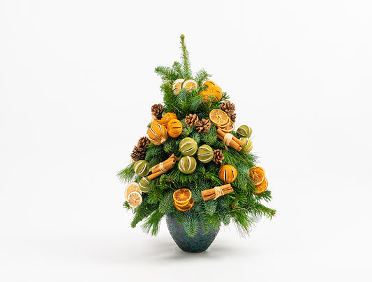 Rustic Citrus Cluster Mini Tree