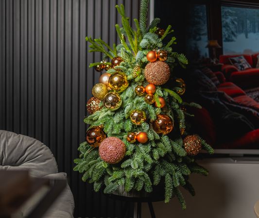 Golden Mini Christmas Tree