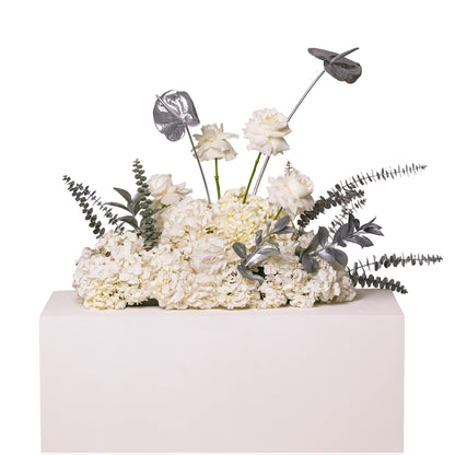 Silver Serenity Duo Centrepiece