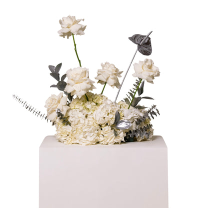 Silver Serenity Duo Centrepiece