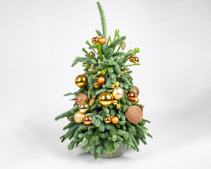 Golden Mini Christmas Tree