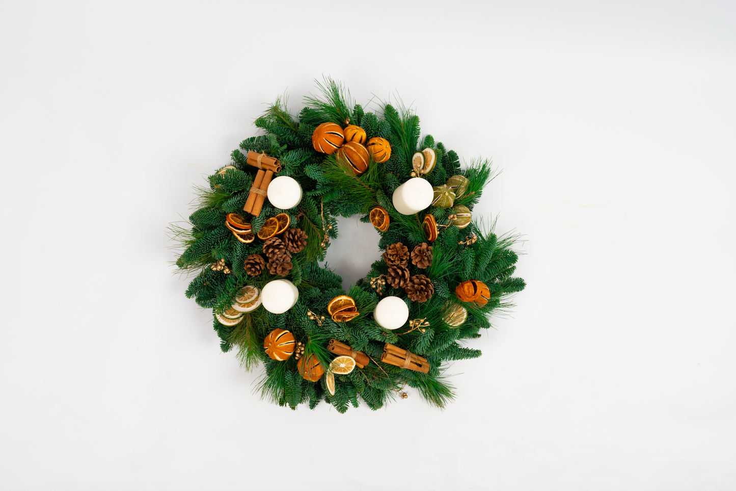 Noel Advent Wreath (With 4 Candles)