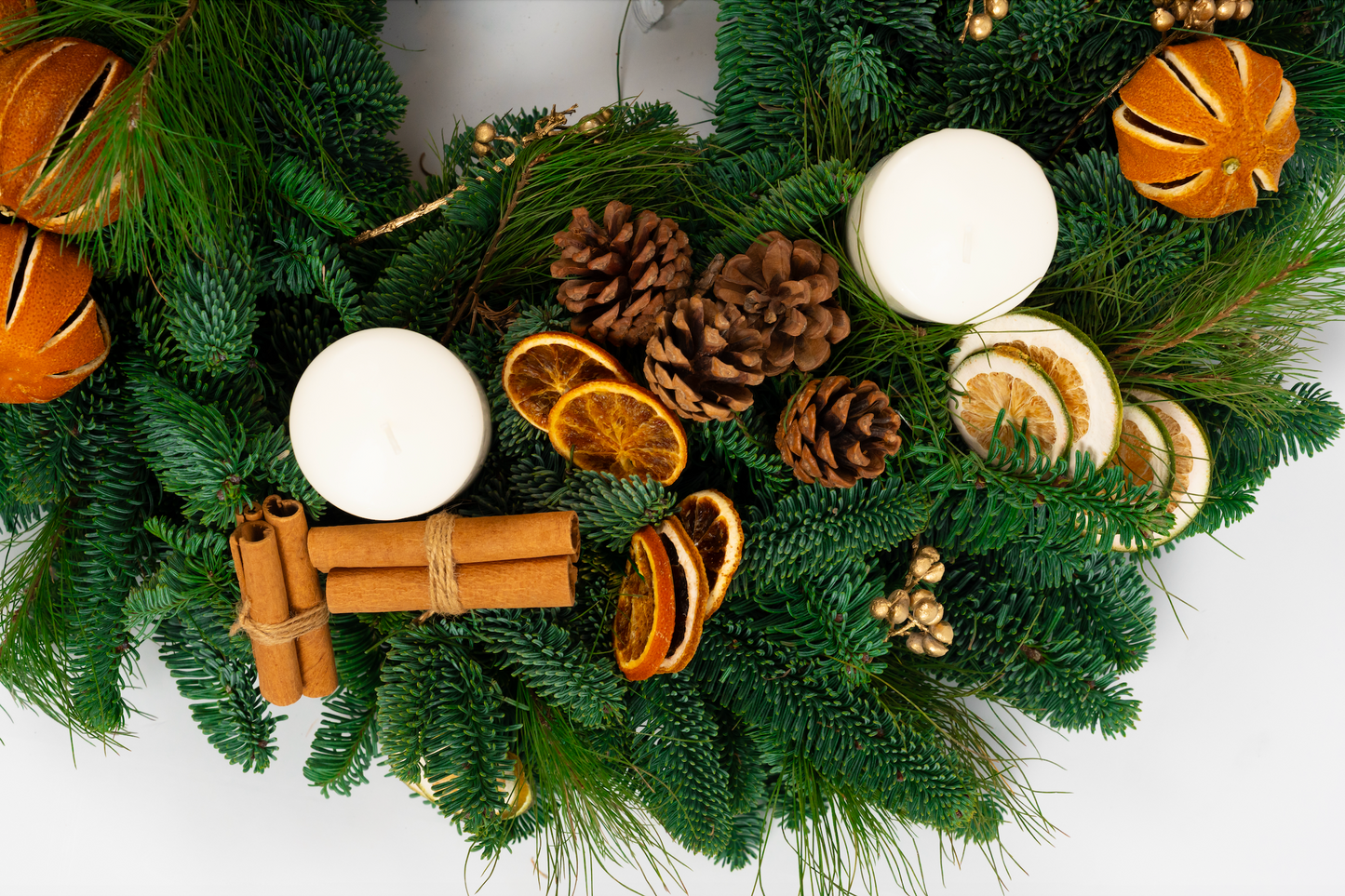 Noel Advent Wreath (With 4 Candles)