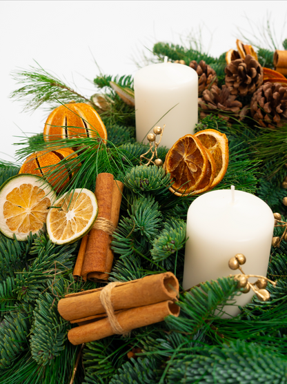 Noel Advent Wreath (With 4 Candles)