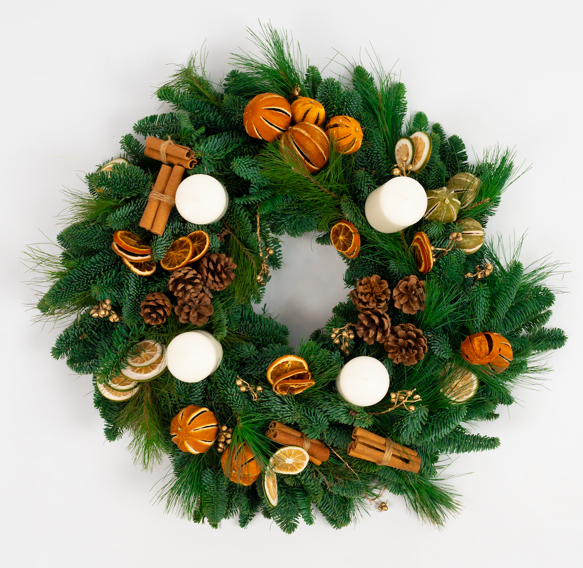 Noel Advent Wreath (With 4 Candles)