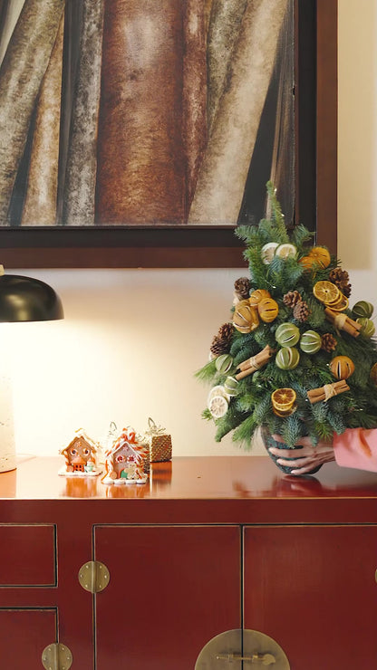 Rustic Citrus Cluster Mini Tree