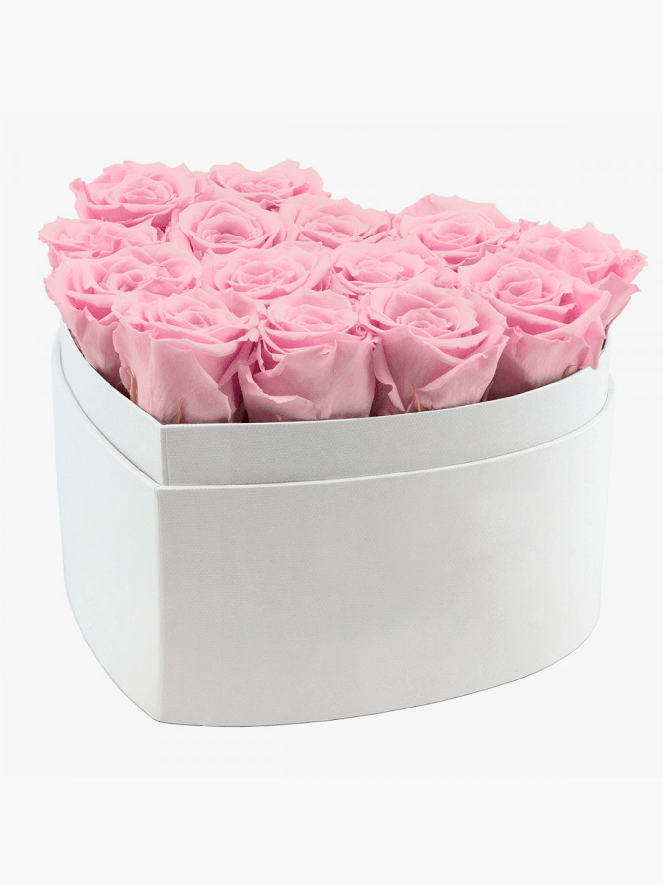 Light Pink Roses Heart Box - CherryBlossomDubai.ae