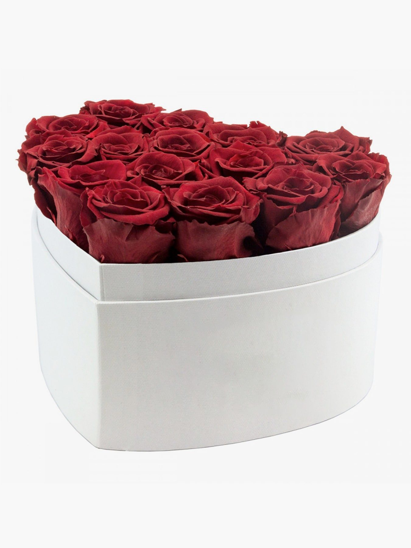 Red Roses Heart Box - CherryBlossomDubai.ae