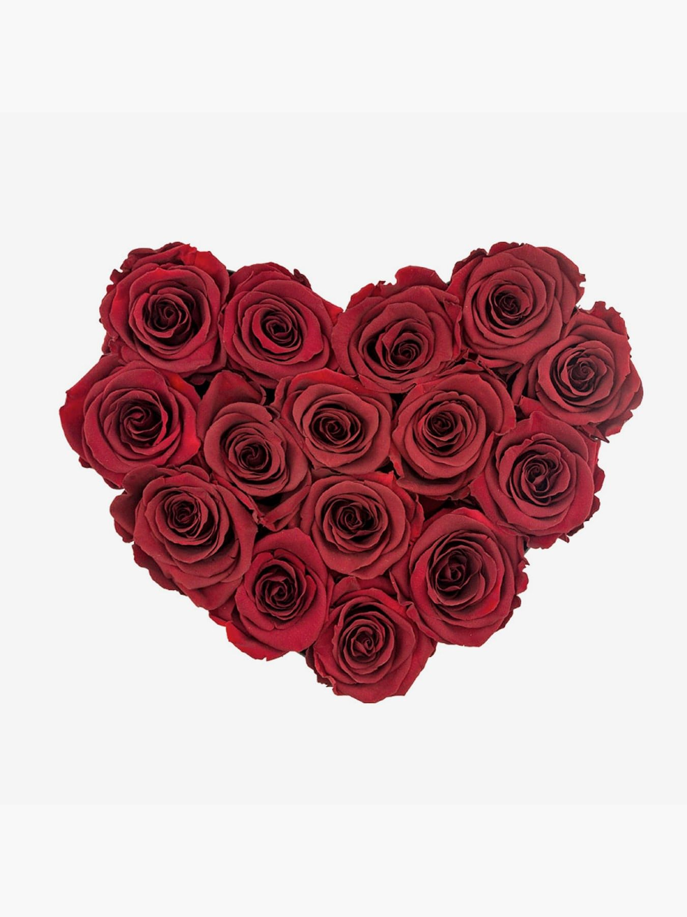 Red Roses Heart Box - CherryBlossomDubai.ae